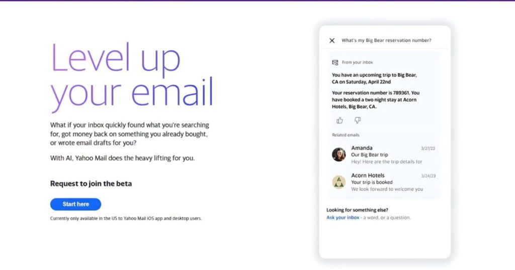 Yahoo AI Shopping Saver mail