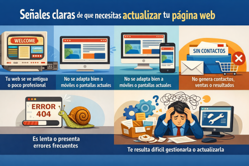 cuándo actualizar una página web