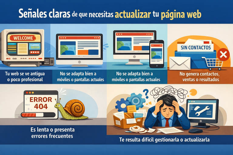 cuándo actualizar una página web