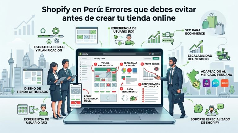 Shopify en Perú: errores que debe evitar al crear su tienda